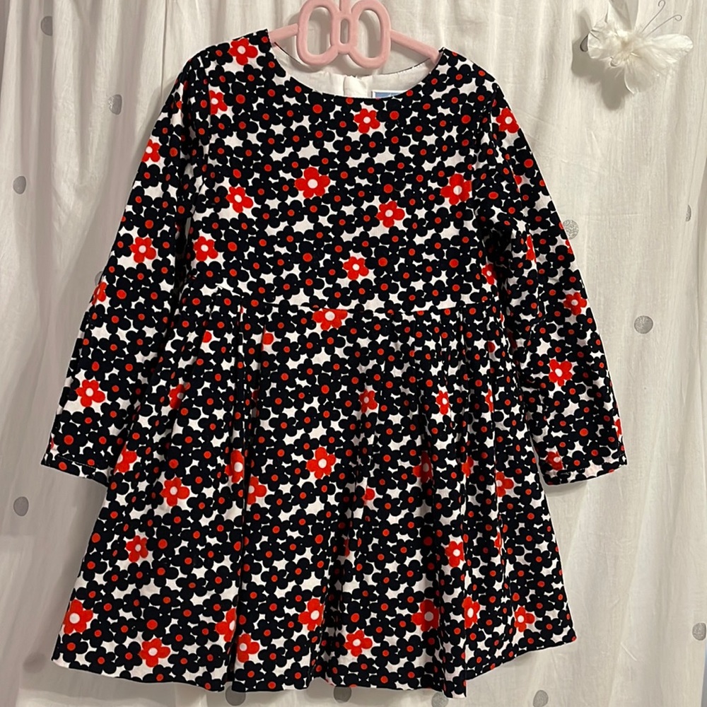 Jacadi Girl Velvet Flower Dress
